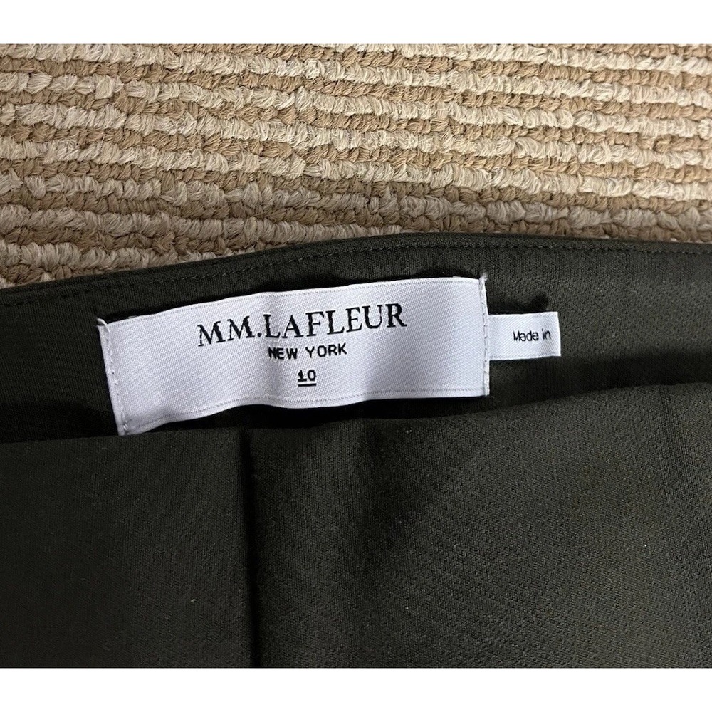 MM. La Fleur Women Green Ankle Dress Pants Size 10 Zip Side - Picture 2 of 14